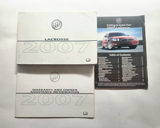 2007 Buick Lacrosse Owners Manual - CXS CXL CX Owner's